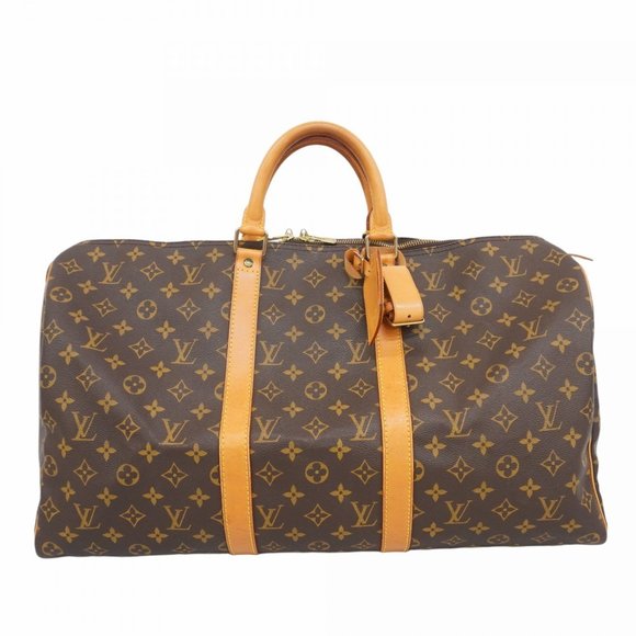 LOUIS VUITTON Brown Monogram Keepall 50 Boston Bag - Picture 1 of 13